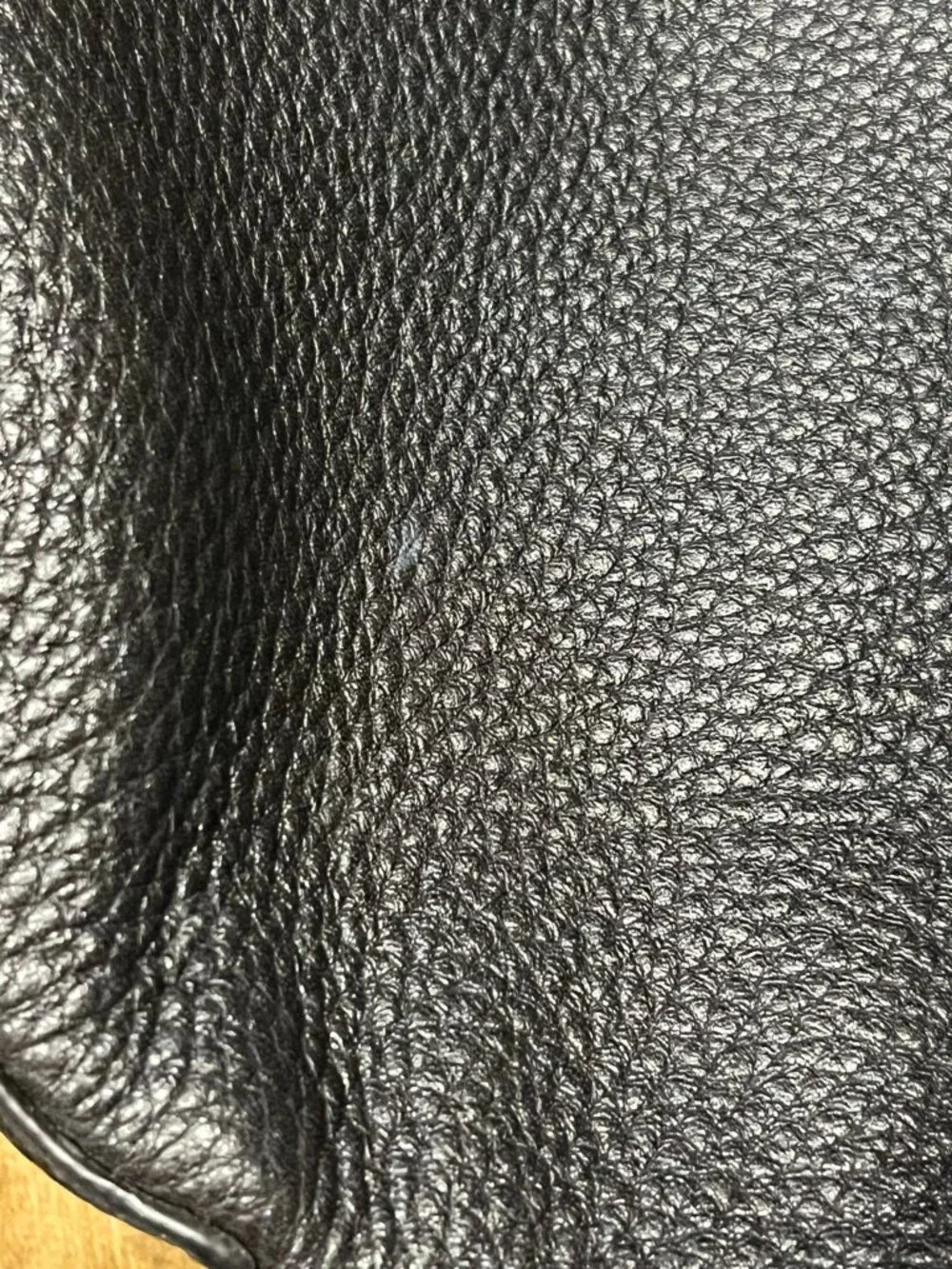 Michael Kors Black Pebbled Leather Hobo Shoulder Bag Silver Hardware 12x12x4